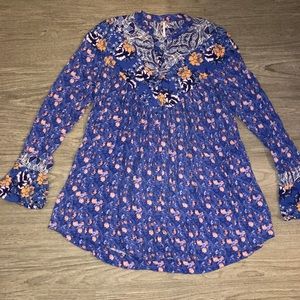Free People Floral Tunic